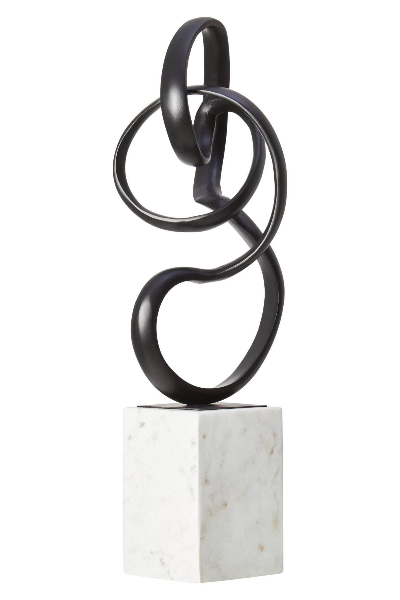Kaspar Black Finish Aluminium Knot Sculpture - Skandi London