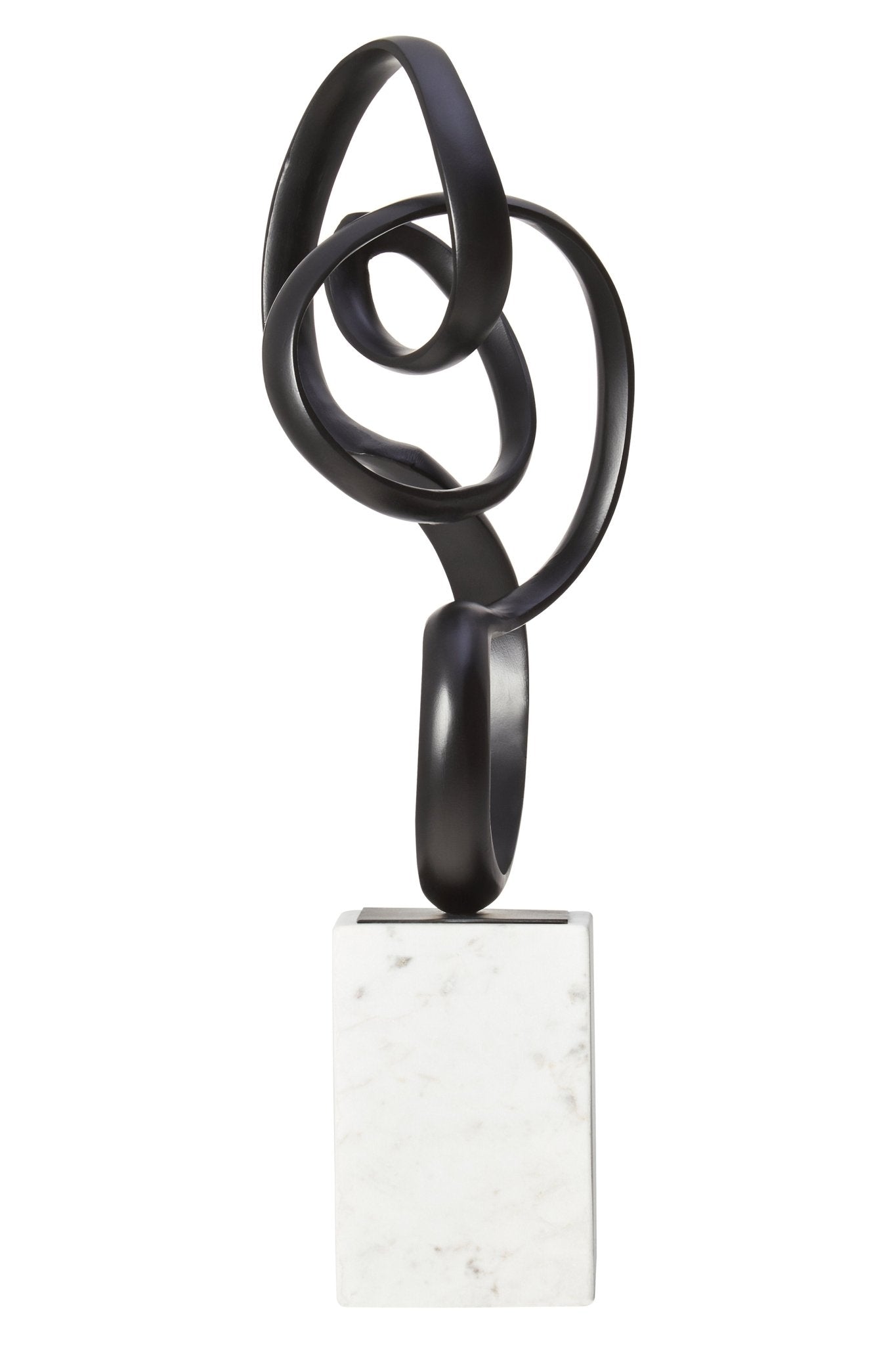 Kaspar Black Finish Aluminium Knot Sculpture - Skandi London