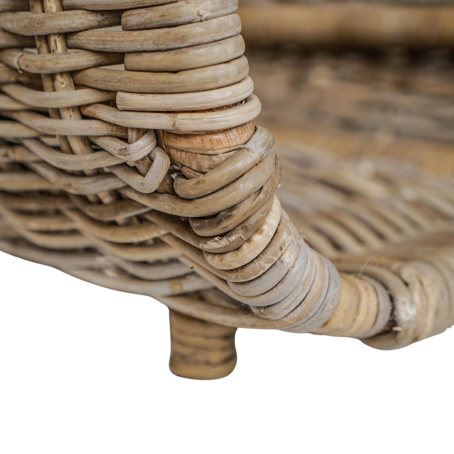 Herning Rattan Tall Log Storage - Skandi London