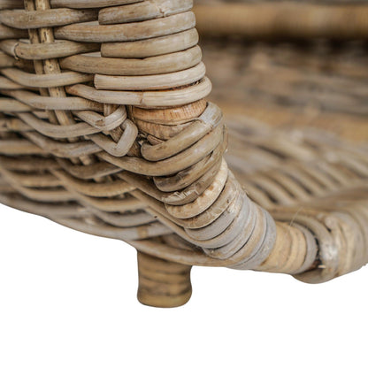 Herning Rattan Tall Log Storage - Skandi London