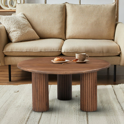 Shadwell Ribbed Coffee Table - Skandi London