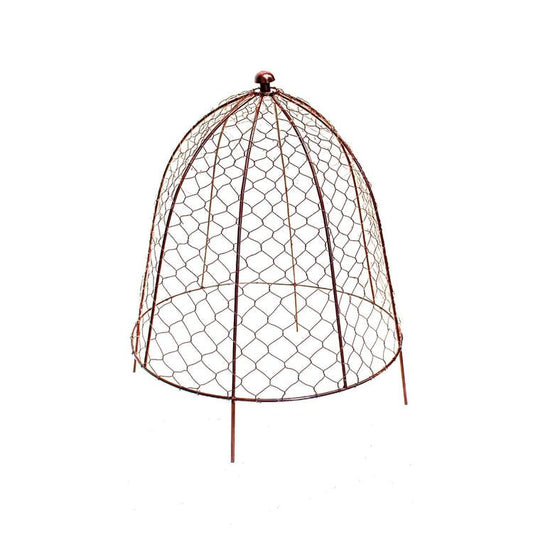 Outdoor Wire Netted Plant Protector Bronze H55cm W47 - Skandi London