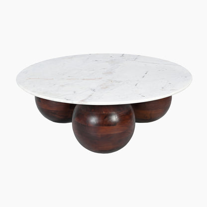 Soho White Marble Top Coffee Table - Skandi London
