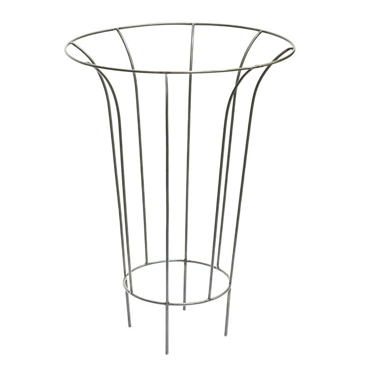 Outdoor Fluted Climber Zinc H55cm W40cm - Skandi London