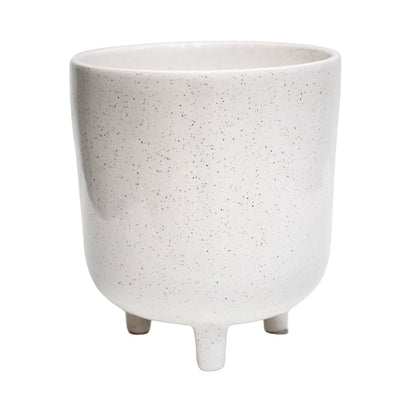 Alfta Ivory Speckled Planter Medium - Medium - Skandi London