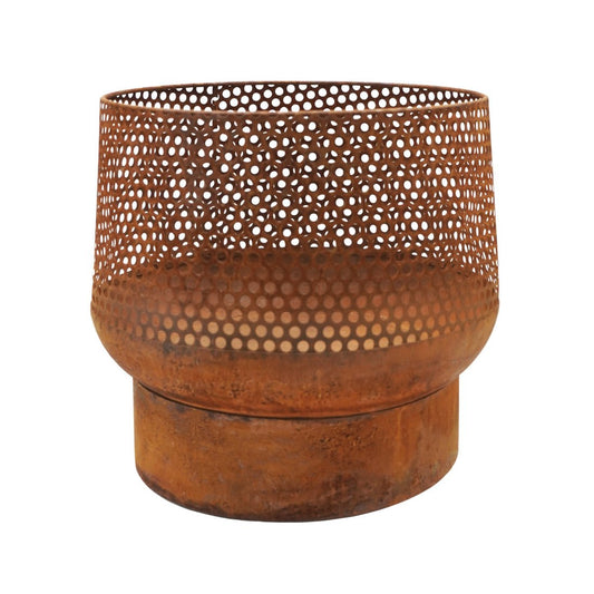 Toril Basket Outdoor Fire Pit Rust - Medium - Skandi London