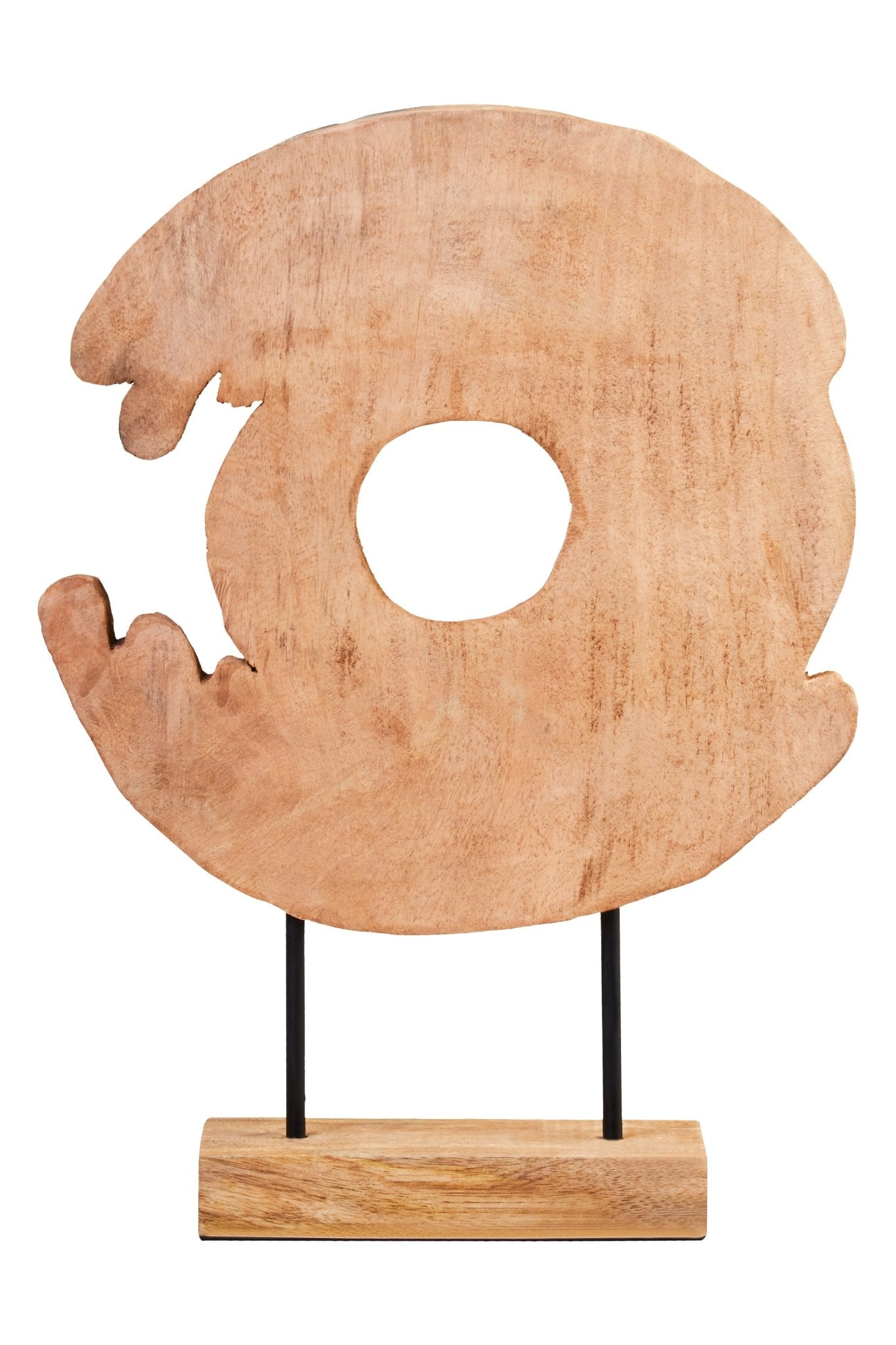 Eir Mango Wood Ring Sculpture - Skandi London