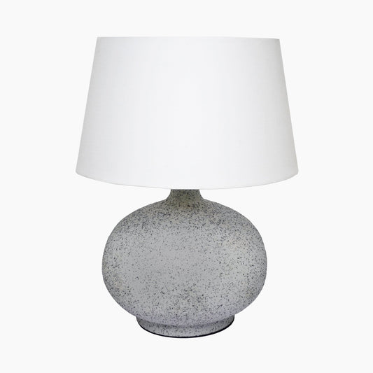 Tooting Textured Grey Metal Table Lamp - Skandi London