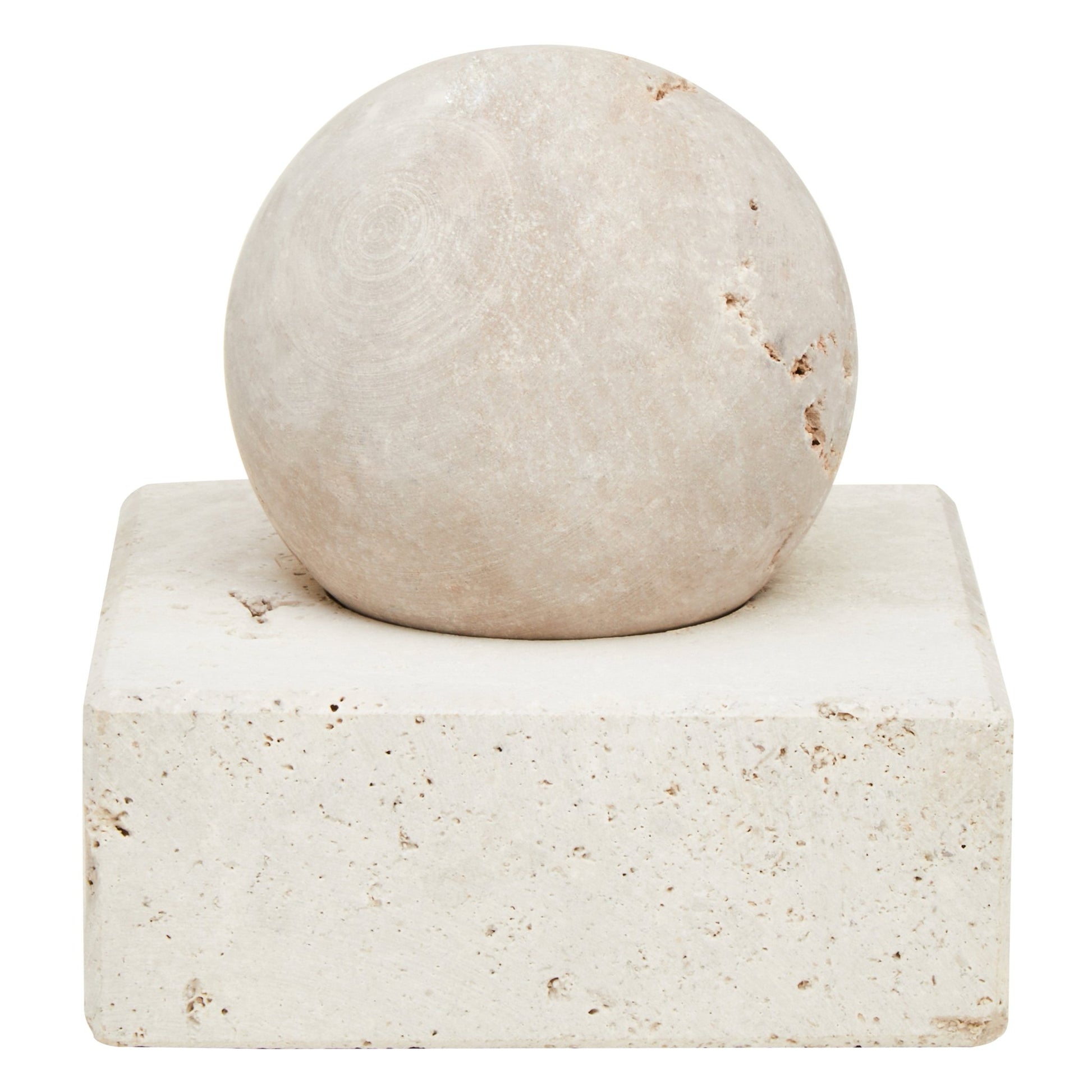 Ragnar Travertine Sculpture - Skandi London