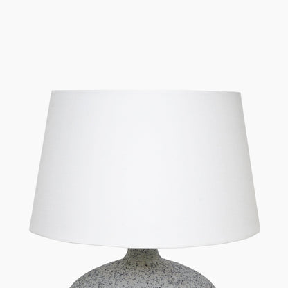 Tooting Textured Grey Metal Table Lamp - Skandi London