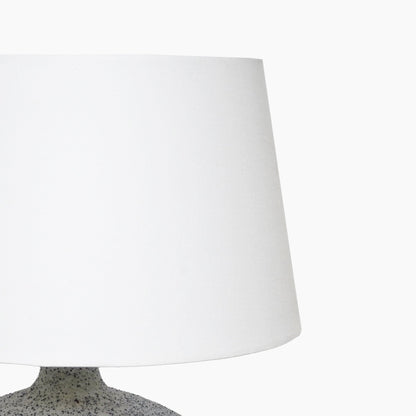 Tooting Textured Grey Metal Table Lamp - Skandi London