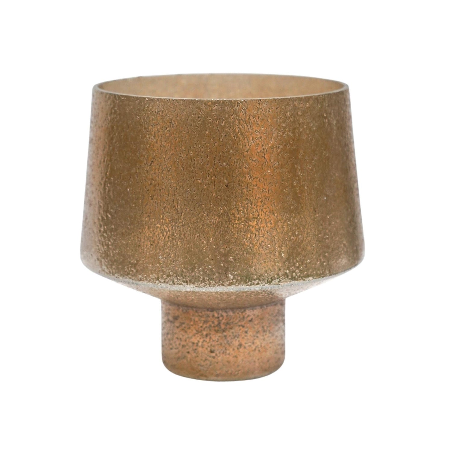 Avald Curved Metallic Gold Planter Small - Small - Skandi London