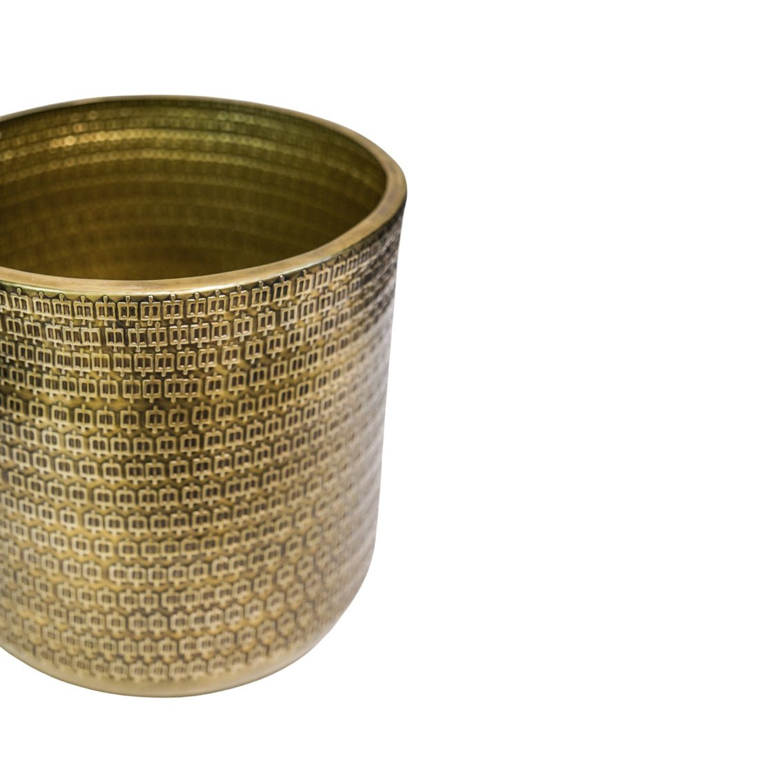Thor Embossed Planter Gold - Medium - Skandi London