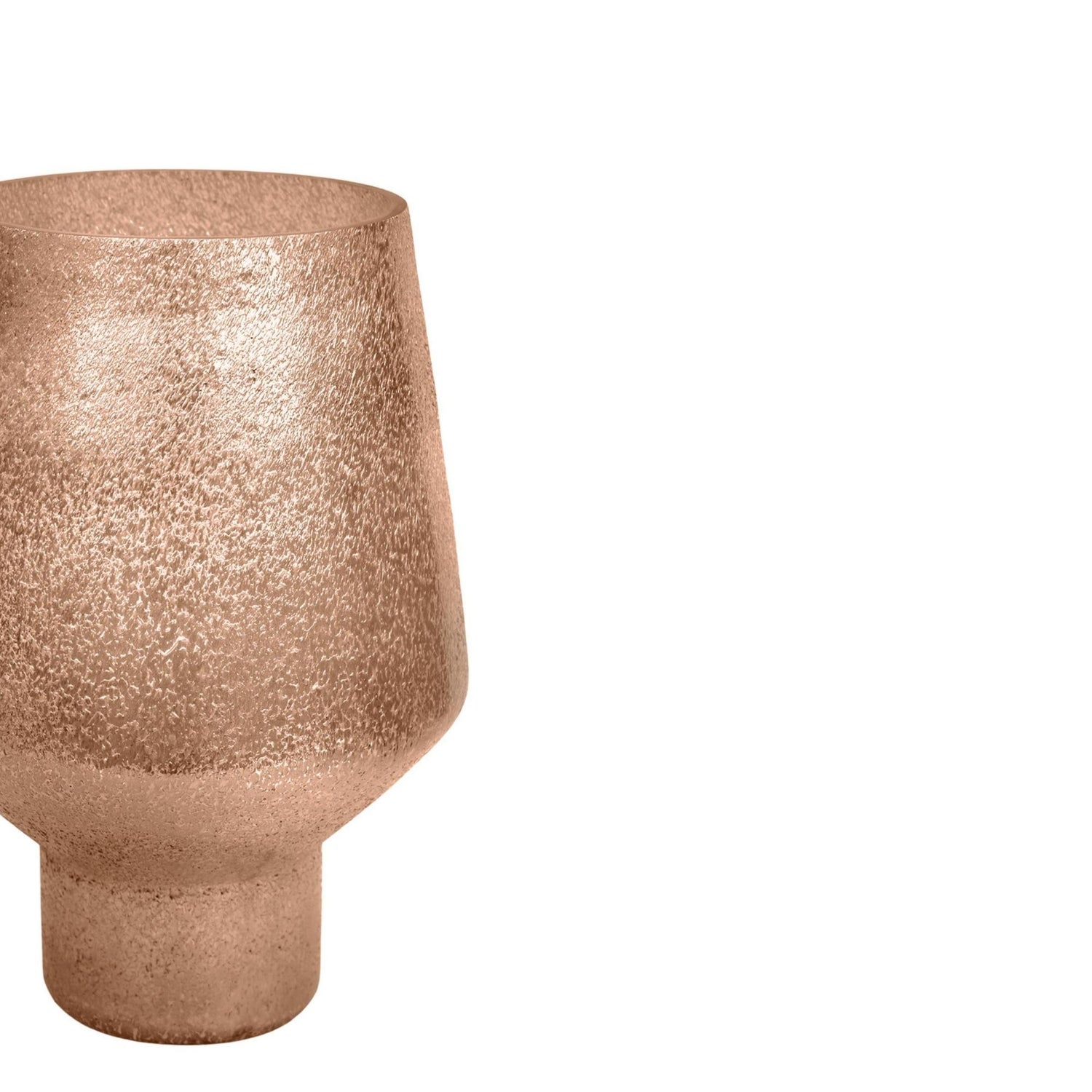 Avald Tall Curved Metallic Gold Vase Medium - Medium - Skandi London