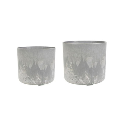 Celine Set of Two Recycled Grey Planters - Skandi London
