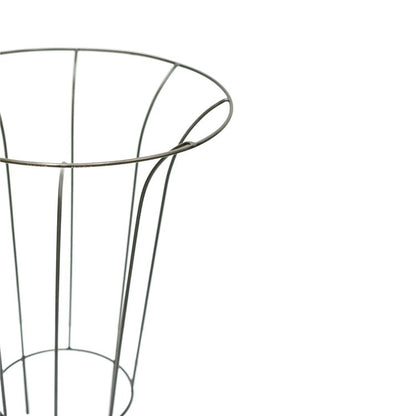 Outdoor Fluted Climber Zinc H55cm W40cm - Skandi London