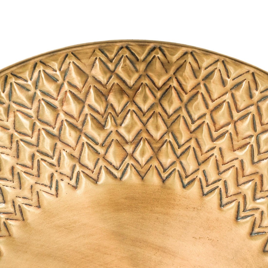 Thor Embossed Tray Gold - Skandi London