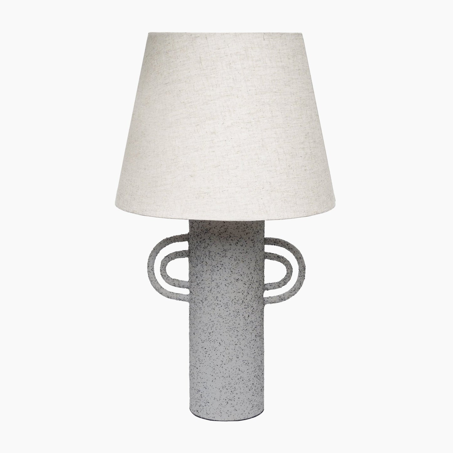 Dulwich Textured Grey Metal Table Lamp - Skandi London