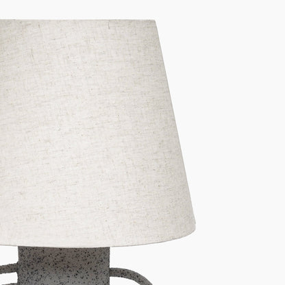Dulwich Textured Grey Metal Table Lamp - Skandi London