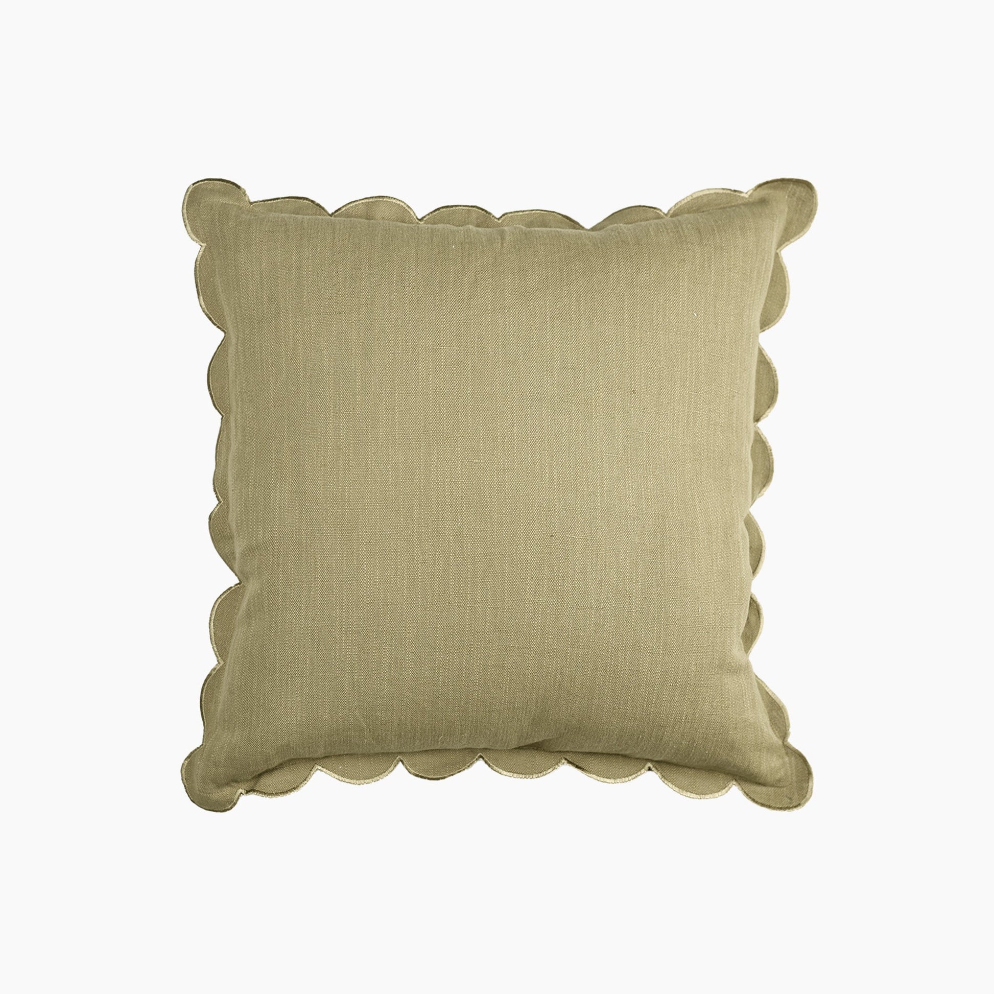 Holborn Cotton - Linen Olive Green Cushion - Skandi London