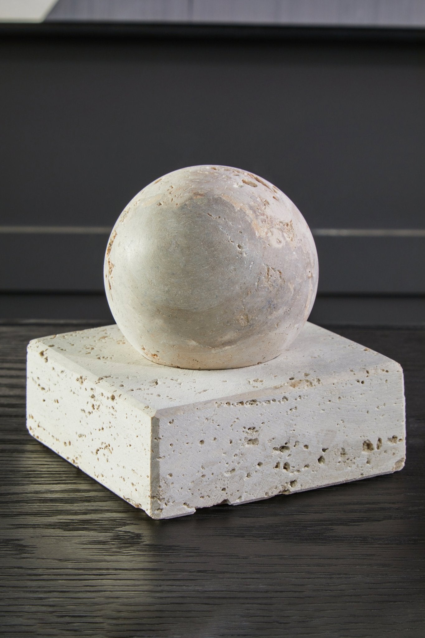 Ragnar Travertine Sculpture - Skandi London
