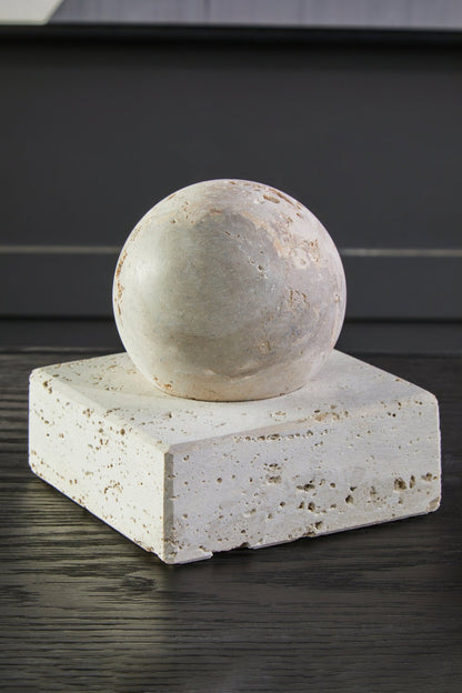 Ragnar Travertine Sculpture - Skandi London