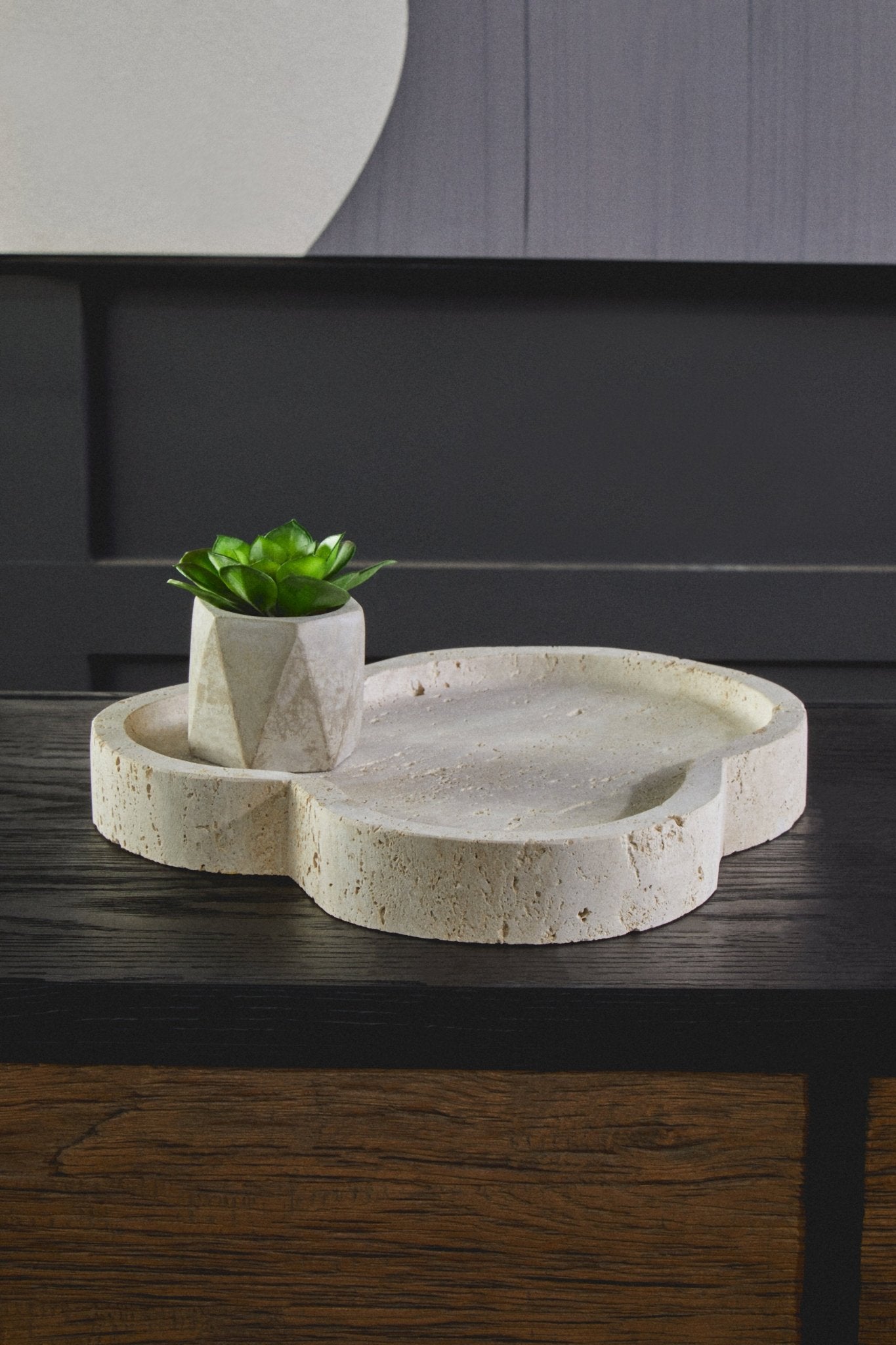 Ragnar Travertine Irregular Tray - Skandi London