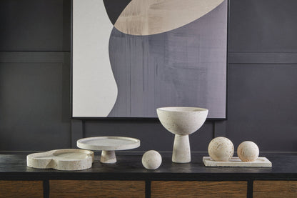Ragnar Travertine Irregular Tray - Skandi London
