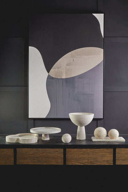 Ragnar Travertine Irregular Tray - Skandi London