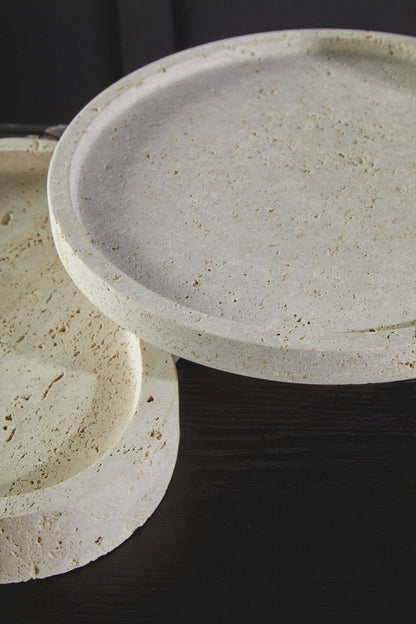 Ragnar Travertine Irregular Tray - Skandi London