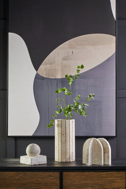 Ragnar Travertine Set of Two Arched Bookends