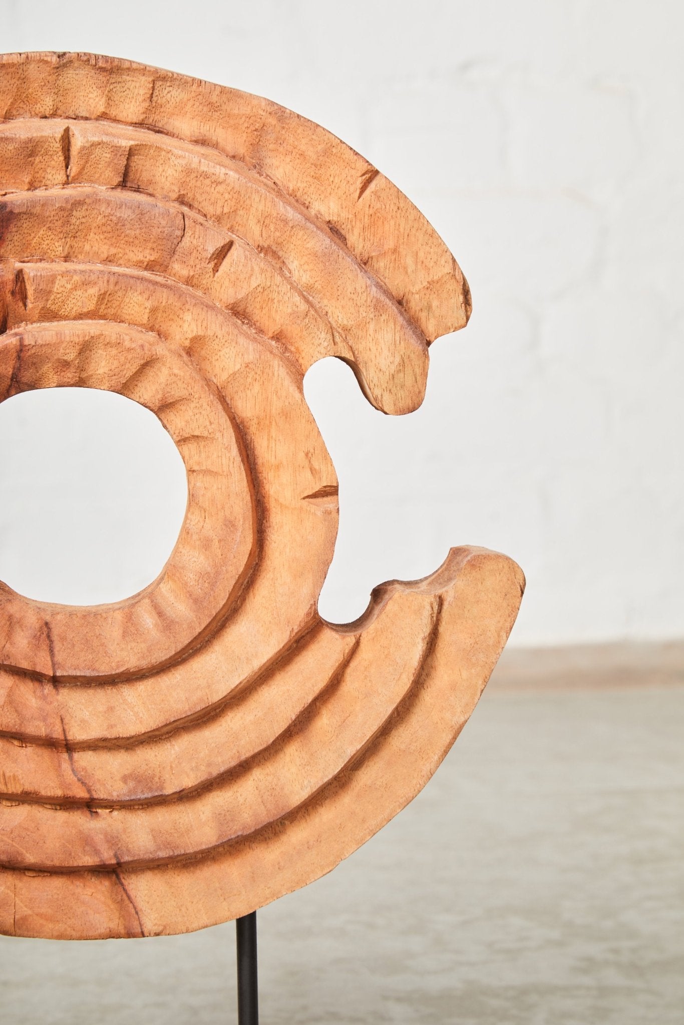 Eir Mango Wood Ring Sculpture - Skandi London