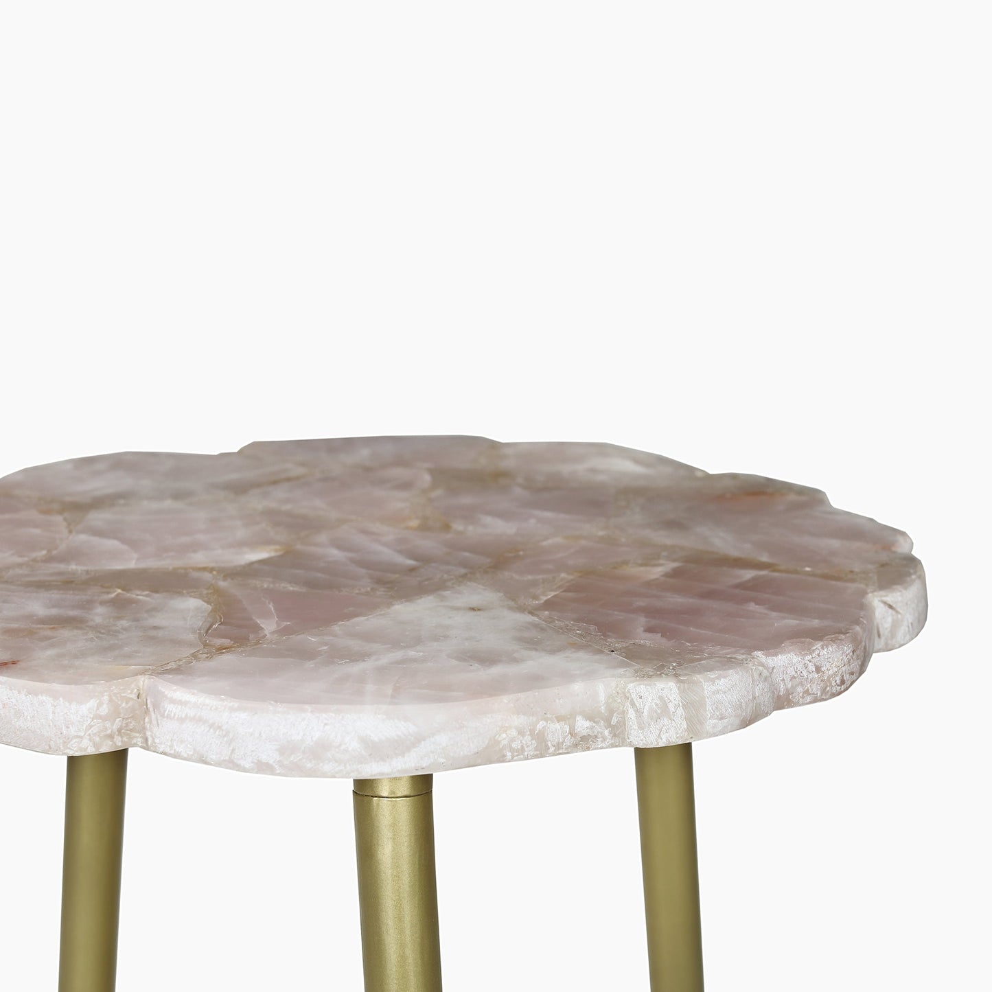 St James Rose Quartz End Table - Skandi London