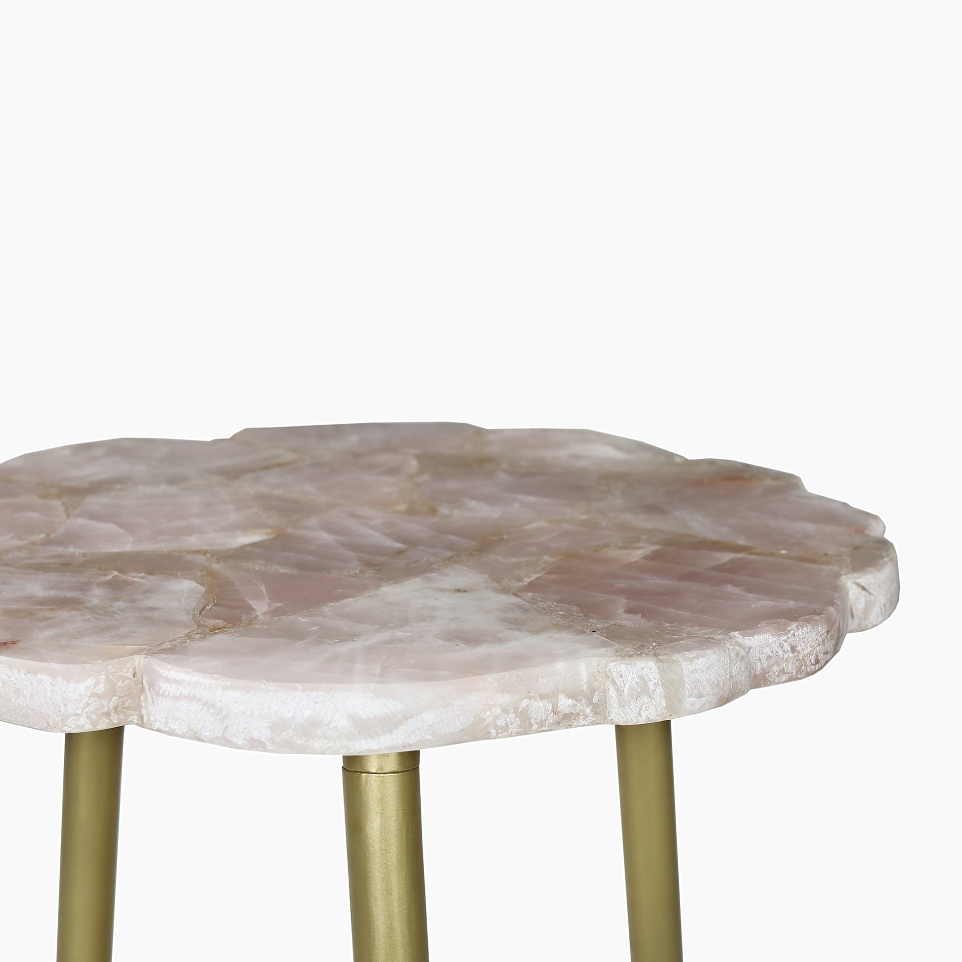St James Rose Quartz End Table - Skandi London