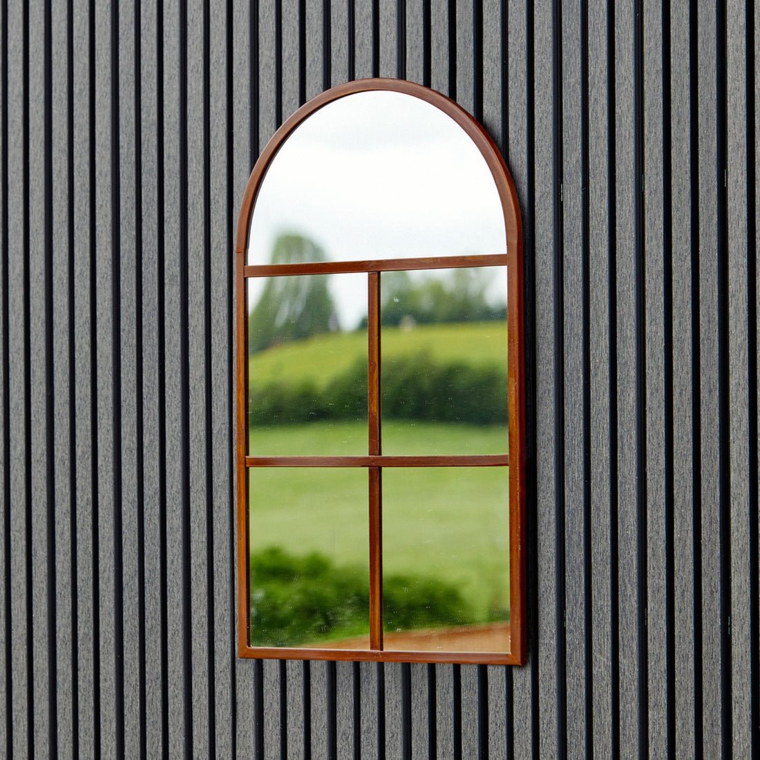 Tate Outdoor Mirror Natural Rust - Skandi London