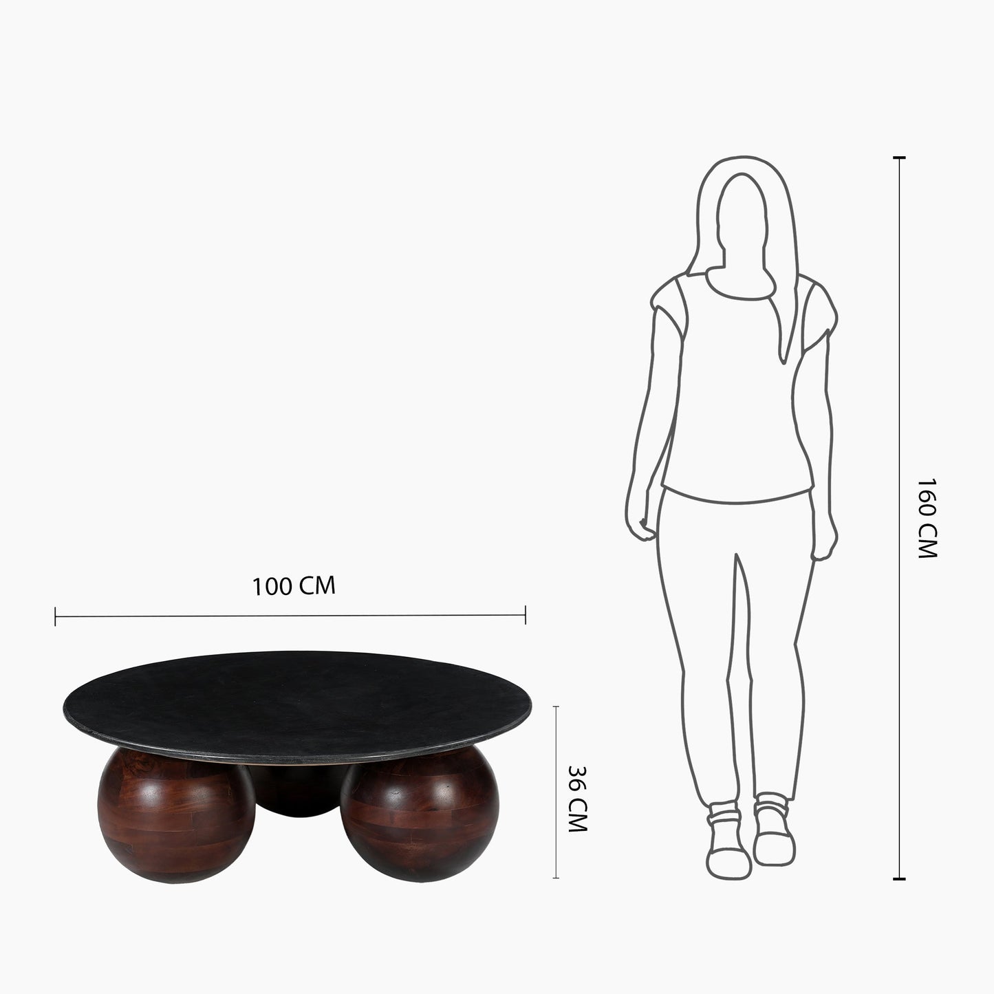 Soho Black Marble Top Coffee Table - Skandi London
