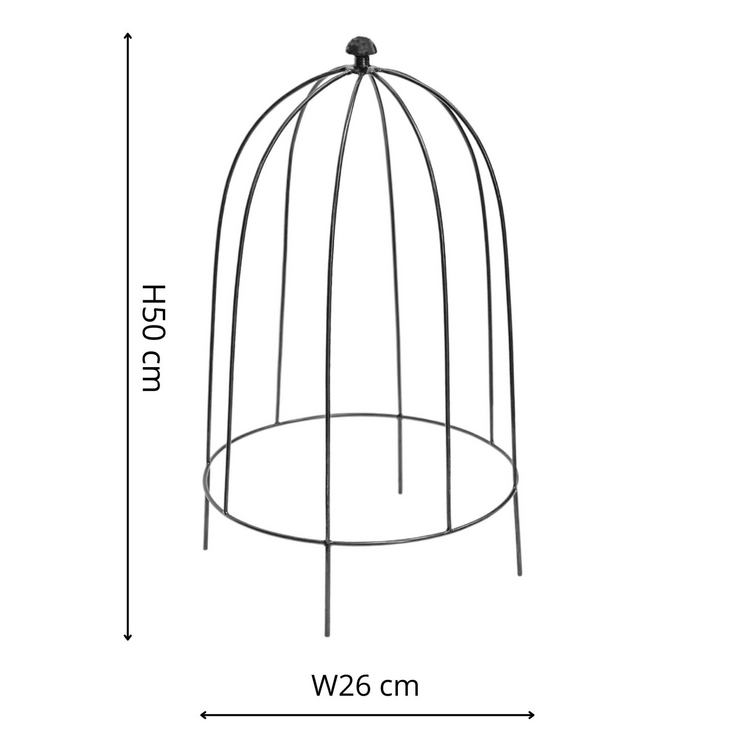 Outdoor Plant Support Zinc H50cm W26cm - Skandi London