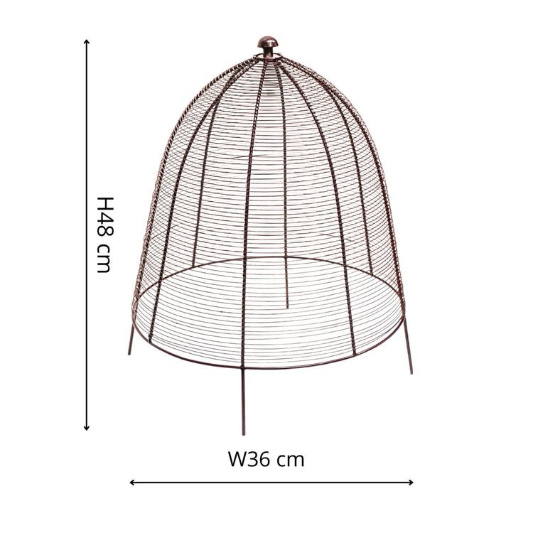 Outdoor Wired Plant Protector Bronze H48cm W36 - Skandi London