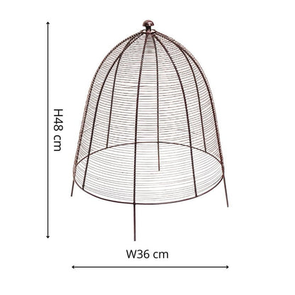 Outdoor Wired Plant Protector Bronze H48cm W36 - Skandi London