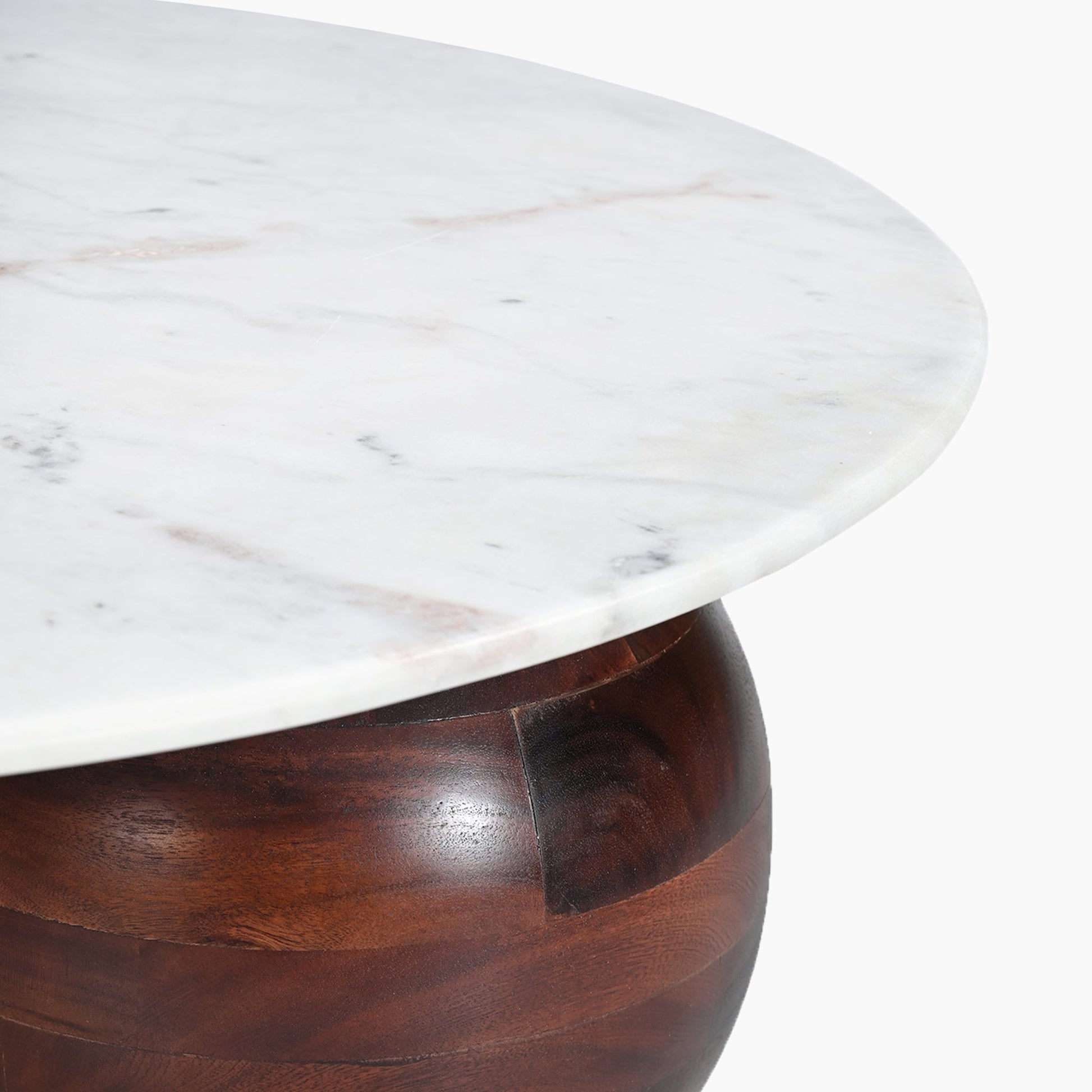 Soho White Marble Top Coffee Table - Skandi London