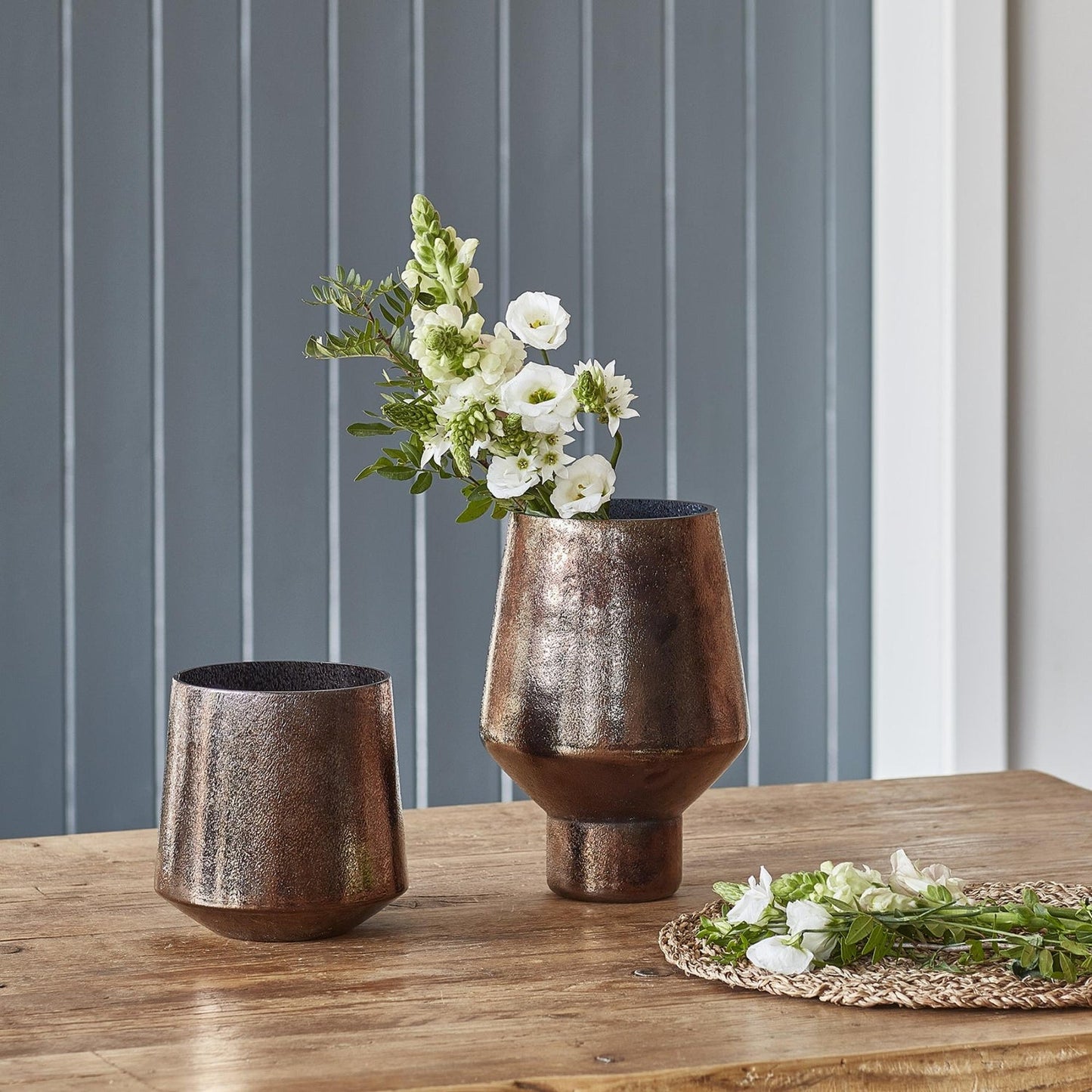 Avald Tall Curved Bronze Vase Tall - Tall - Skandi London