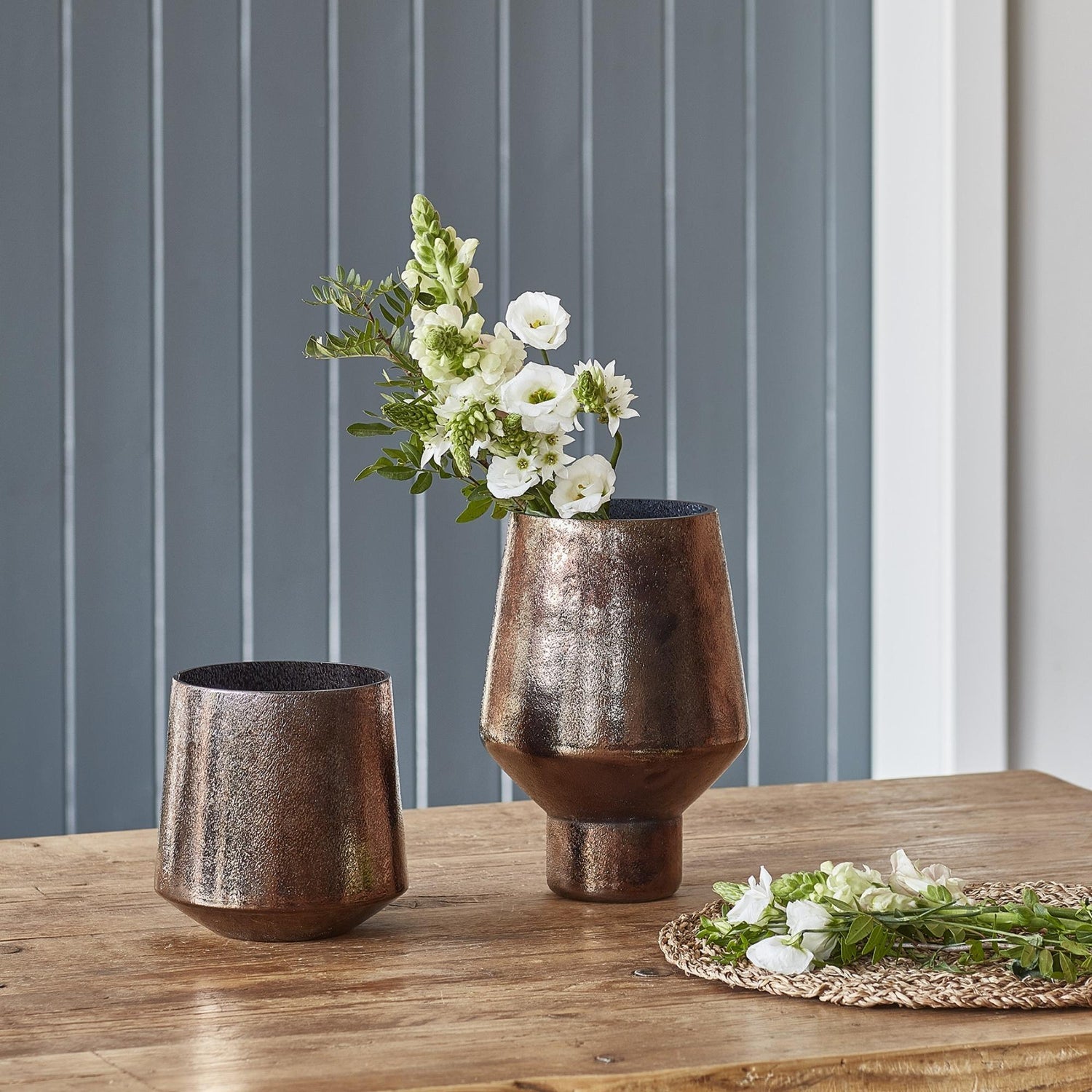 Avald Tall Curved Bronze Vase Tall - Tall - Skandi London