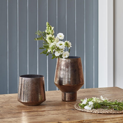 Avald Tall Curved Bronze Vase Tall - Tall - Skandi London