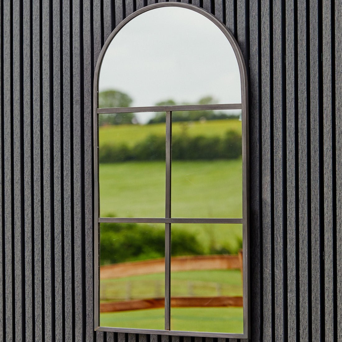 Tate Outdoor Mirror Natural Black - Skandi London