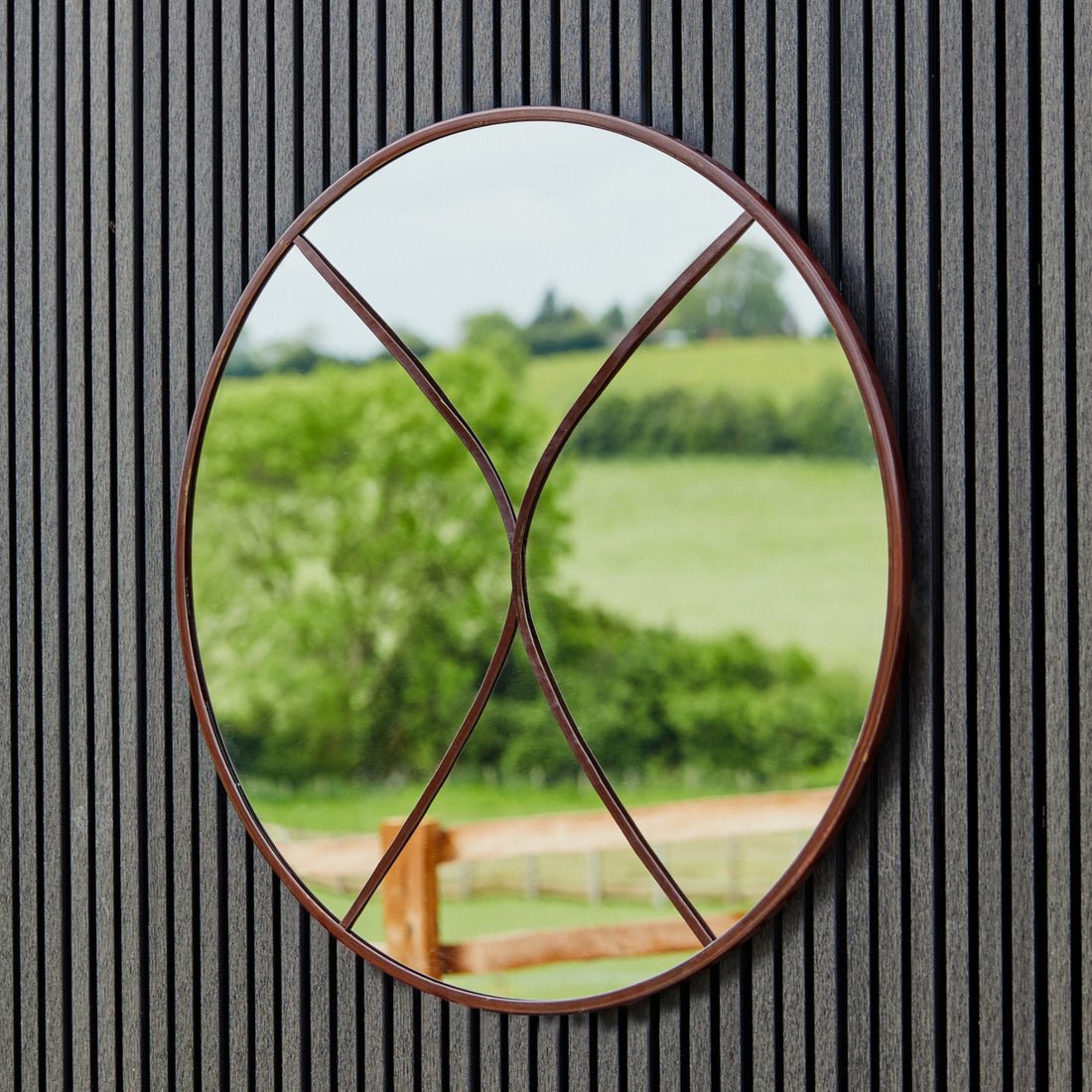 Wolter Outdoor Mirror Natural Rust - Skandi London
