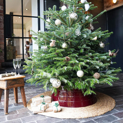 Heila Seagrass Christmas Tree Mat - Skandi London