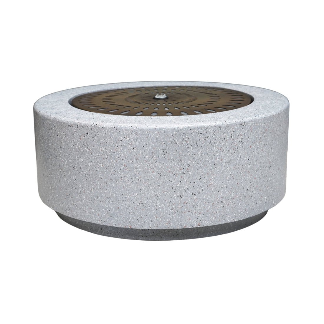 Skandi London Large Water Feature with Light Display in Terrazzo & Brass - Skandi London