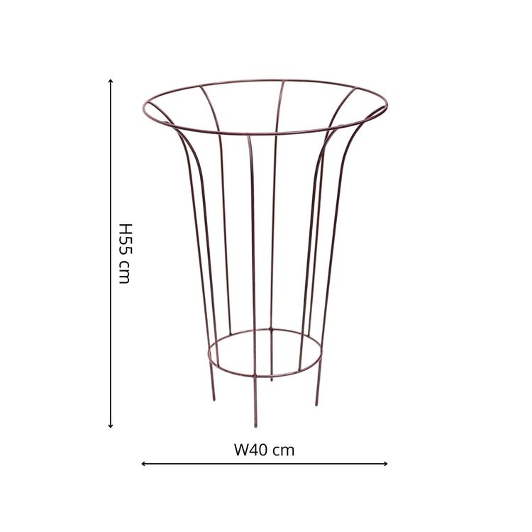 Outdoor Fluted Climber Bronze H55cm W40cm - Skandi London