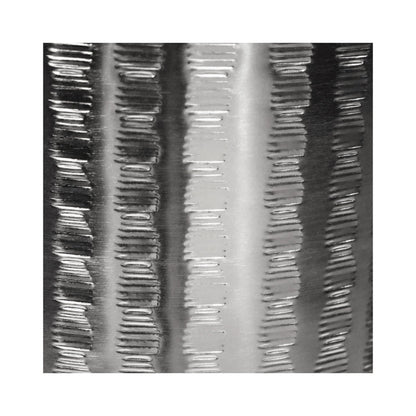 Zendaya Silver Embossed Metal Planter with Stand H25cm D25cm - Skandi London