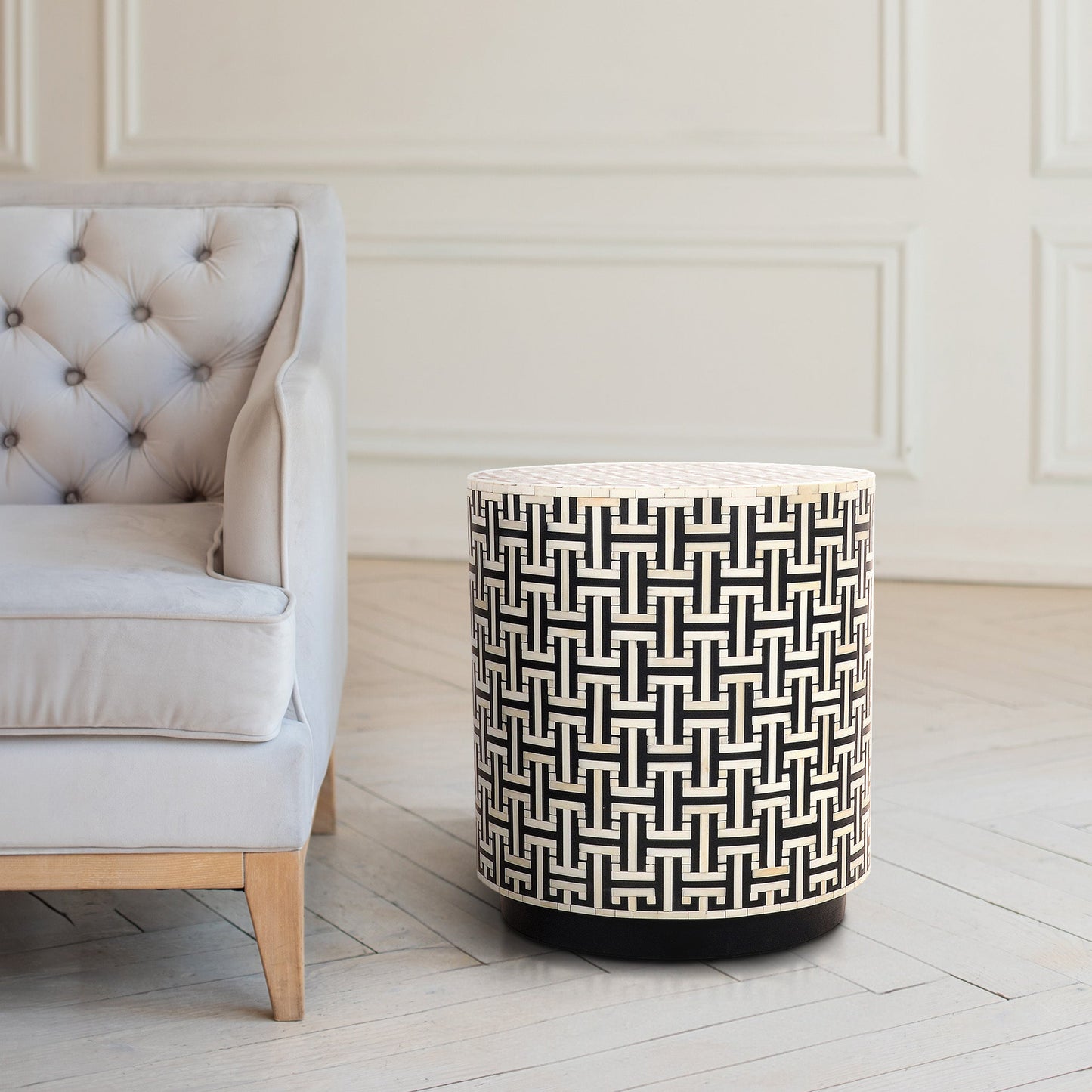 Mayfair Bone Inlay End Table - Skandi London